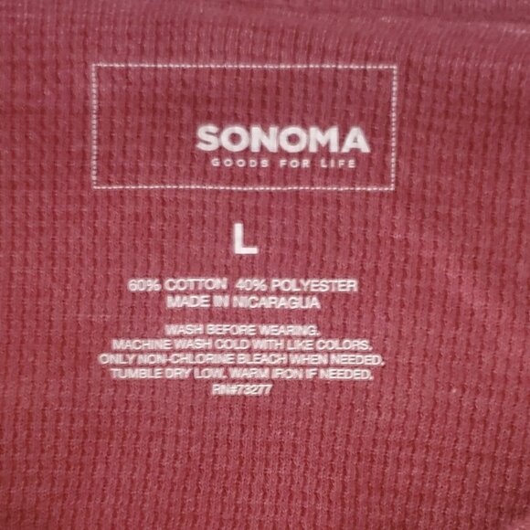 Mens Henley Shirt Bundle of 5 Mens Size L Thermal Knit Long Sleeve Textured Soft - Picture 12 of 12